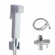 Brass Square Toilet Bidet Spray Diverter Wash Kit with 1.2m PVC Hose